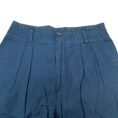 エルエルビーン パンツ ツータック コットン メンズ ネイビー サイズM相当  L.L.Bean 【AFB43】