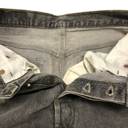 リーバイス 501 デニムパンツ カットオフ ボタン裏653 USA製 グレー系 メンズ W32 L30 LEVI’S 【AFB1】