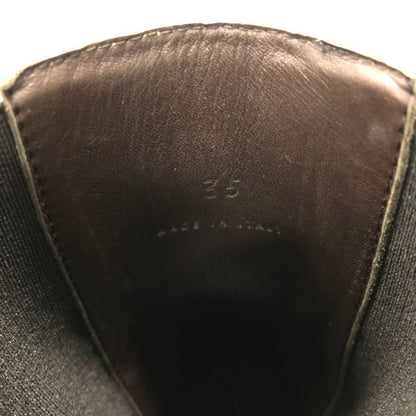 ボッテガヴェネタ ブーツ LUG ANKLE ブラック ホワイト サイズ35 レディース BOTTEGA VENETA 約22.0cm【AFD15-2】