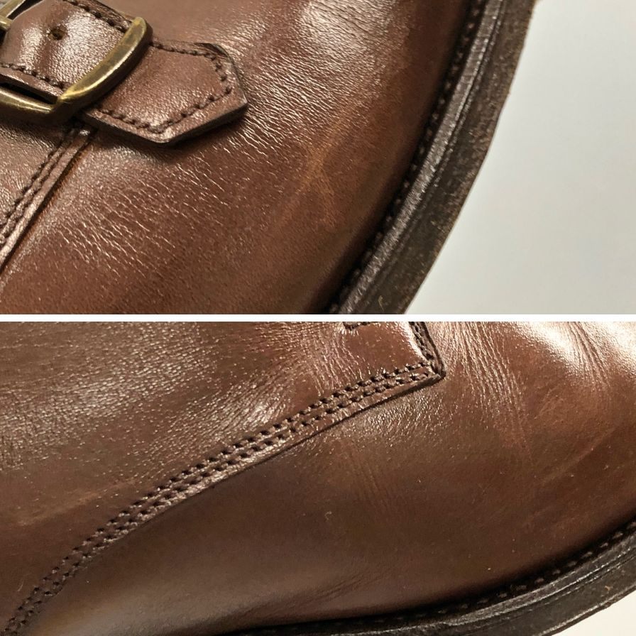 エドワード グリーン ラスト 888 ダブルモンク メンズ サイズ 6ハーフ ブラウン Edward Green ビジネスシューズ 約25.0cm【LA】【中古】