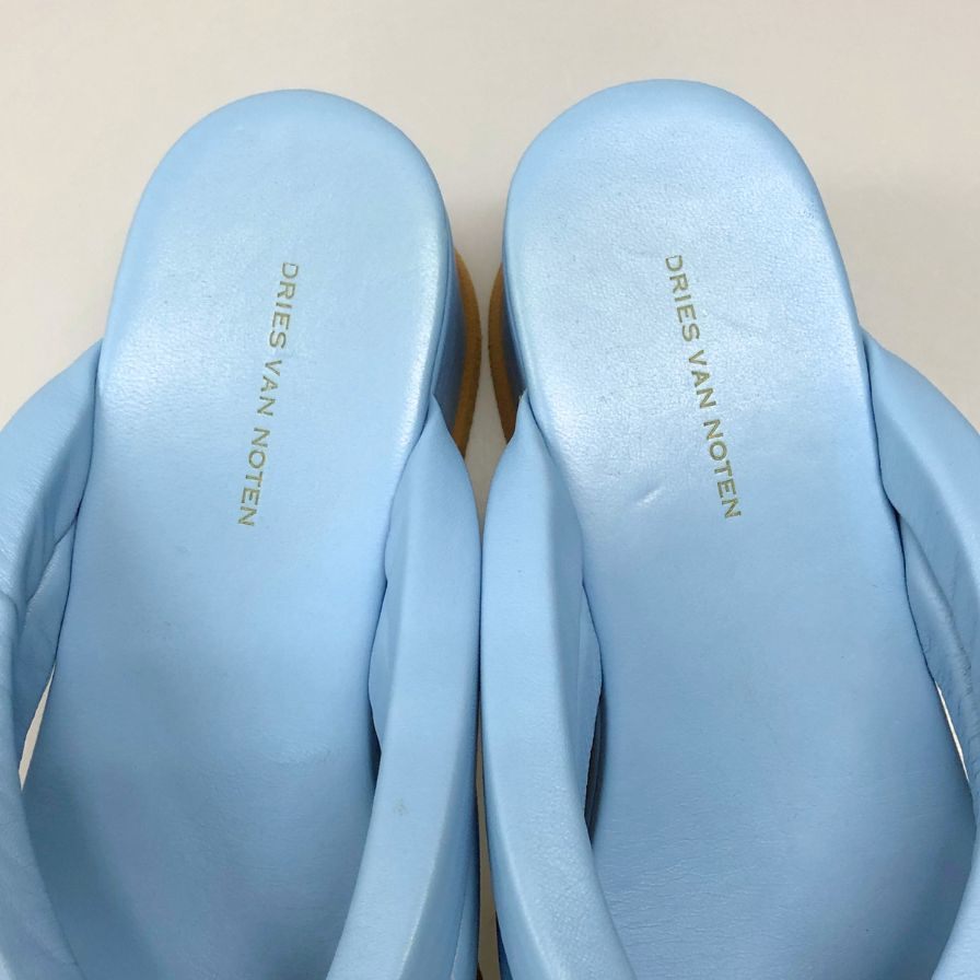 美品 DRIES VAN NOTEN ローヒールサンダル オープントゥ 40 DRIES VAN NOTEN(ドリスヴァンノッテン) サンダル20304 20304