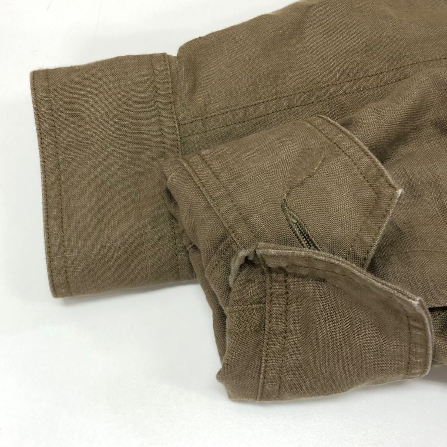極美品◆レスレストン リネンジャケット スペンス ブライソン生地 メンズ サイズ L ブラウン LES LESTON 【AFB3】