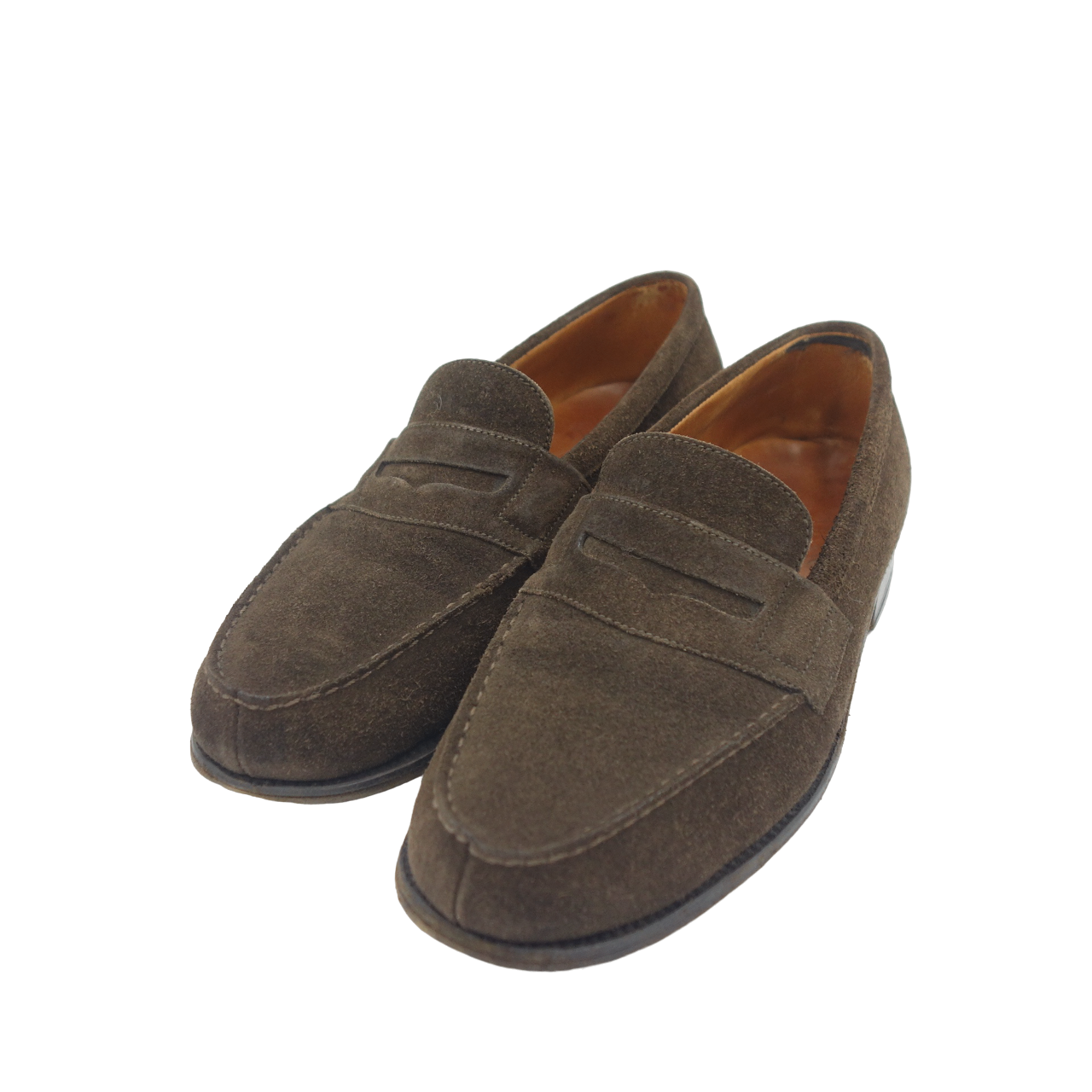 Used ◆JMWESTON Leather Shoes Signature Loafer 180 Suede Brown Ladies 3.5D JMWESTON [LA] 