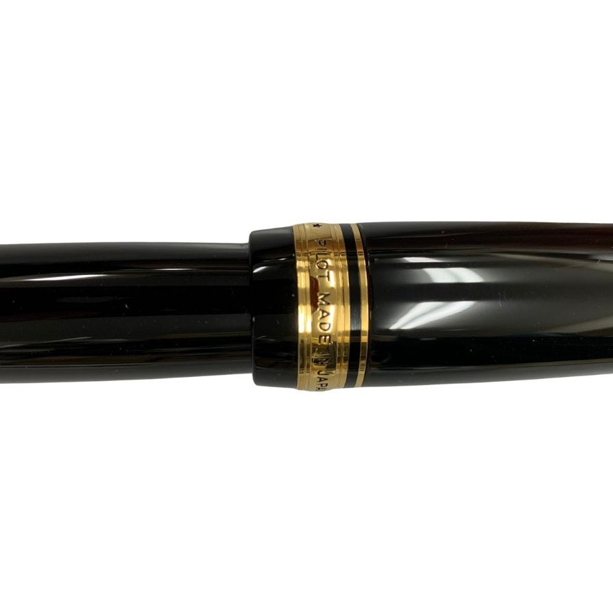 美品◆パイロット 万年筆 カスタム 漆 ペン先18k-750 ブラック PILOT CUSTOM URUSHI【AFI18】