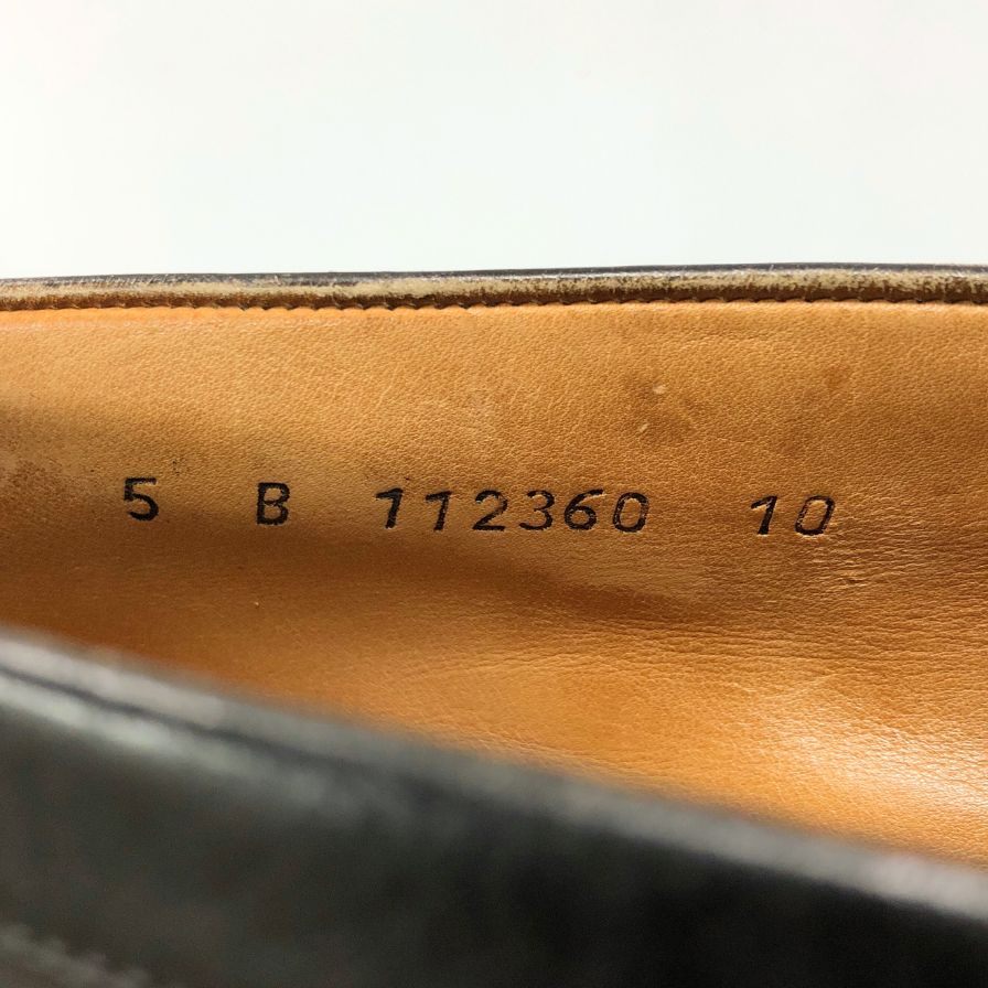 ジェイエムウエストン レザーシューズ 180 シグネチャーローファー カーフ ボックスカーフ ブラック メンズ サイズ5B J.M.WESTON 約25.0cm【AFC6】