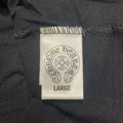 美品◆クロムハーツ Tシャツ ポケットT 胸元ロゴ 星条旗 ブラック サイズL メンズ CHROME HEARTS 【AFB27】