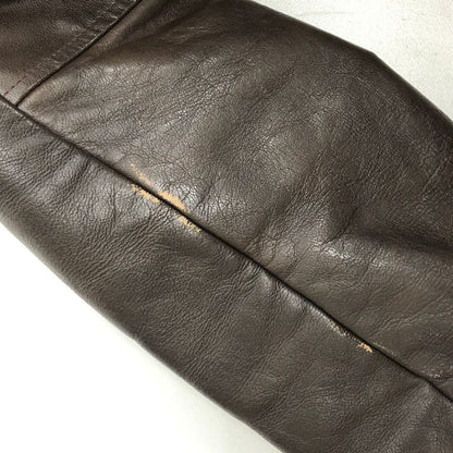 美品◆エルエルビーン ムートンジャケット レザー ライニング メンズ ブラウン サイズS L.L.Bean 【AFG1】
