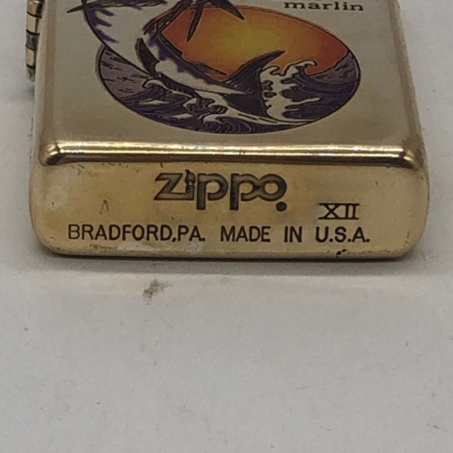 ジッポ ライター 魚モチーフ シルバー ZIPPO【AFI25】【中古】