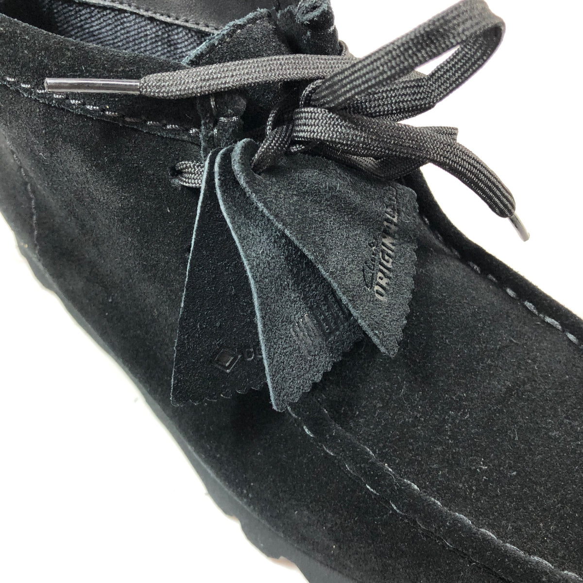 クラークス ワラビーブーツ スエード ゴアテックス メンズ ブラック UK6.5G CLARKS 約24.5cm【AFD15】