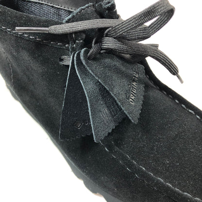 クラークス ワラビーブーツ スエード ゴアテックス メンズ ブラック UK6.5G CLARKS 約24.5cm【AFD15】