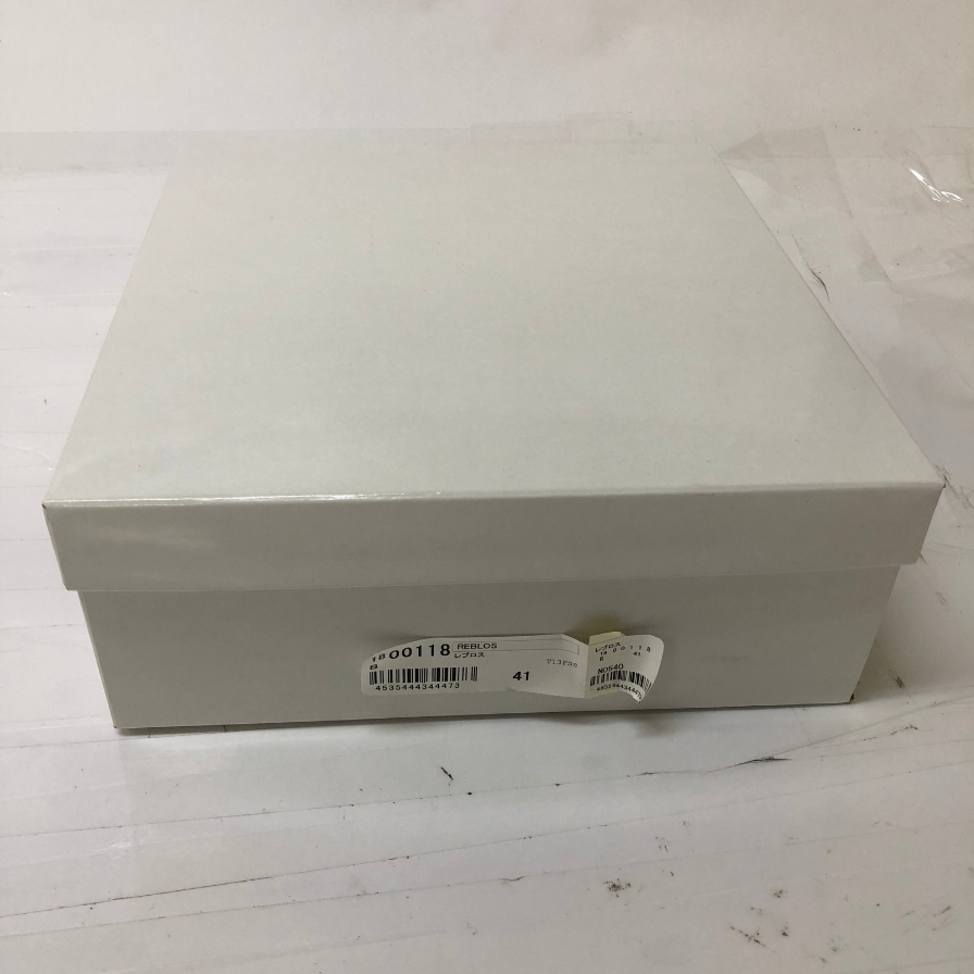 レブロス ブーツ ストラップ レザー ブラック メンズ サイズ41 REBLOS 約26.0cm【AFD13】