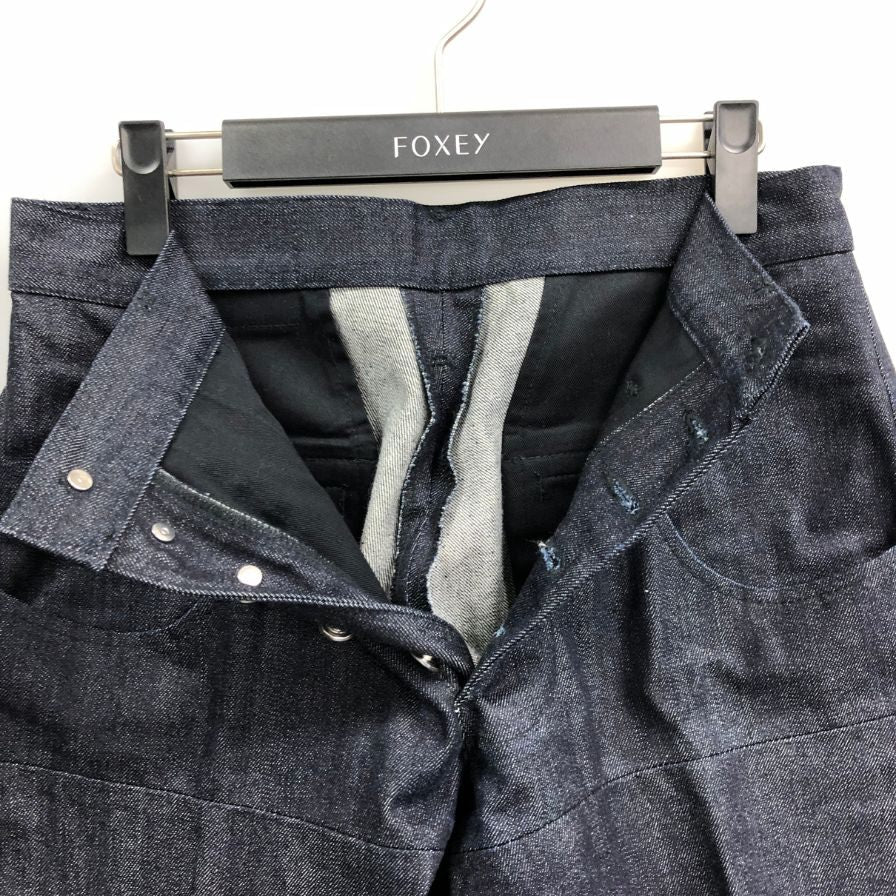 ネメス デニムパンツ デニムスラックス ボタンフライ 立体裁断 インディゴ サイズS メンズ NEMETH 【AFB35】