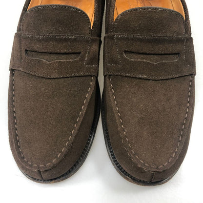 ジェイエム ウエストン ローファー スエード ブラウン系 サイズ4.5 メンズ J.M.WESTON 約24.0cm【AFC42】