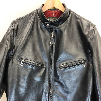 美品◆ショット シングルライダース ジャケット 641XJH スペシャルホースハイド ブラック メンズ サイズ38 Schott SPECIAL HORSEHIDE 【AFG1】
