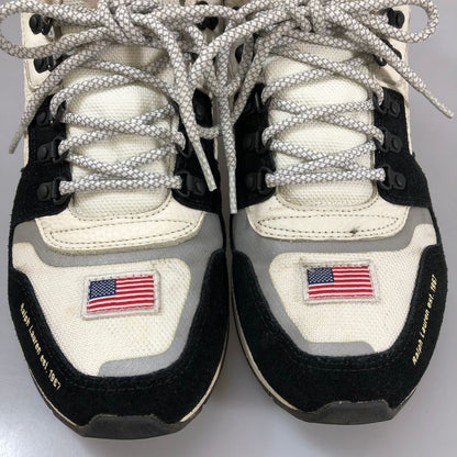 ポロ ラルフローレン ウィンター スタジアム スニーカー 1992 復刻版 メンズ サイズUK8 ホワイト×ネイビー Polo Ralph Lauren 約26.5cm【AFC2】