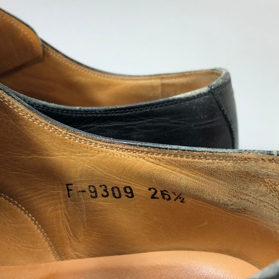 スコッチグレイン レザーシューズ  Uチップ F-9309 カーフ メンズ ブラック サイズ26.5cm SCOTCH GRAIN 約26.5cm【AFC3】
