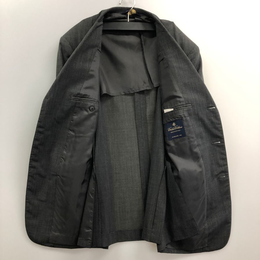 ブルックスブラザーズ スーツ 3Bジャケット グレー メンズ サイズ38SHT Brooks Brothers【AFG1】