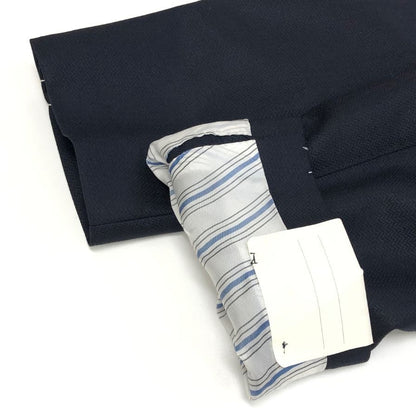 新品同様◆ベルベスト ウール シルク ジャケット 2釦 メンズ ダークネイビー メンズ サイズ48 Belvest 【AFA11】