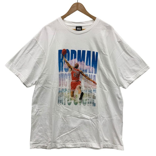 新品同様◆MFCストア／デニス ロッドマン コットンTシャツ XLサイズ ホワイト MFC STORE x DENNIS RODMAN 【AFB747】