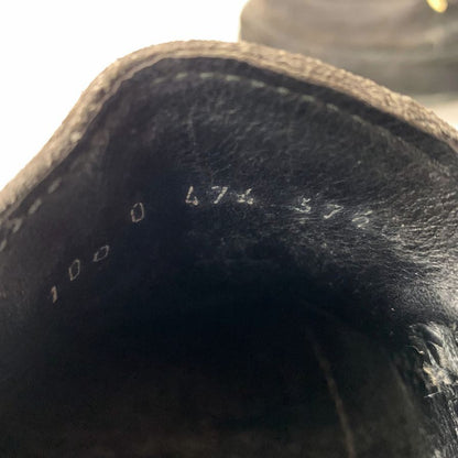 グッチ ビットローファー スエード モカシン ユニセックス ブラック サイズ37ハーフ GUCCI 約24.5cm【AFC43】