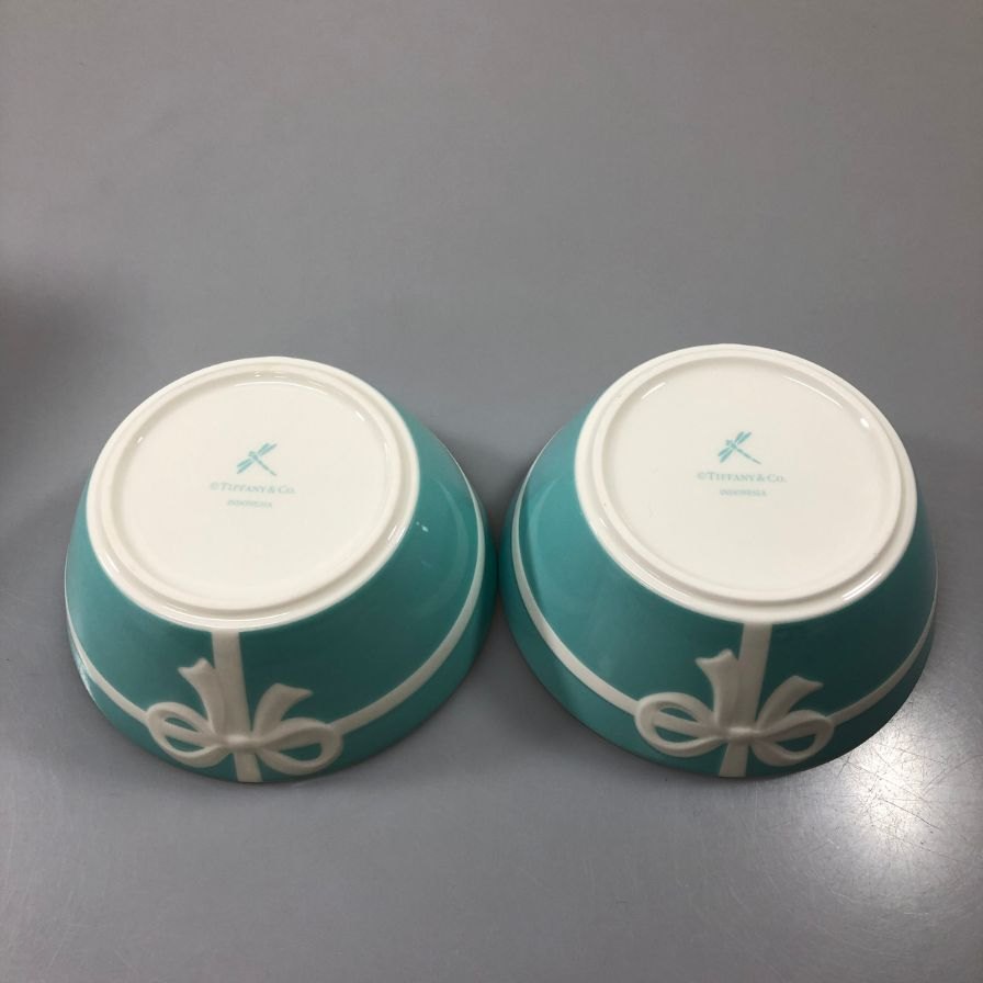 ティファニー ブルーボックス ボウル 2点セット TIFFANY＆Co.【AFI22】【中古】
