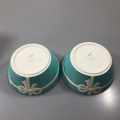 ティファニー ブルーボックス ボウル 2点セット TIFFANY＆Co.【AFI22】【中古】