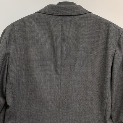 新品同様◆タケオキクチ テーラードジャケット バーズアイ グレー メンズ サイズM TAKEO KIKUCHI 【AFB2】