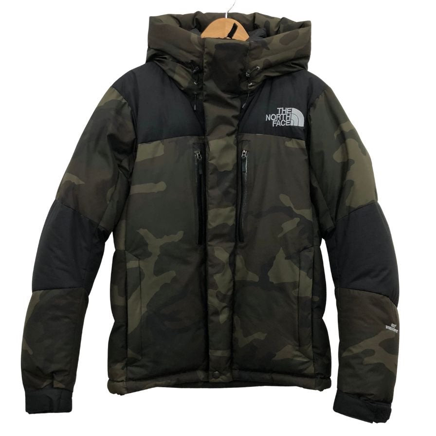 中古◆ザノースフェイス ダウンパーカー ノベルティ バルトロライトジャケット ND92341 カモフラ柄 メンズ サイズM カーキ THE NORTH FACE 【AFA10】