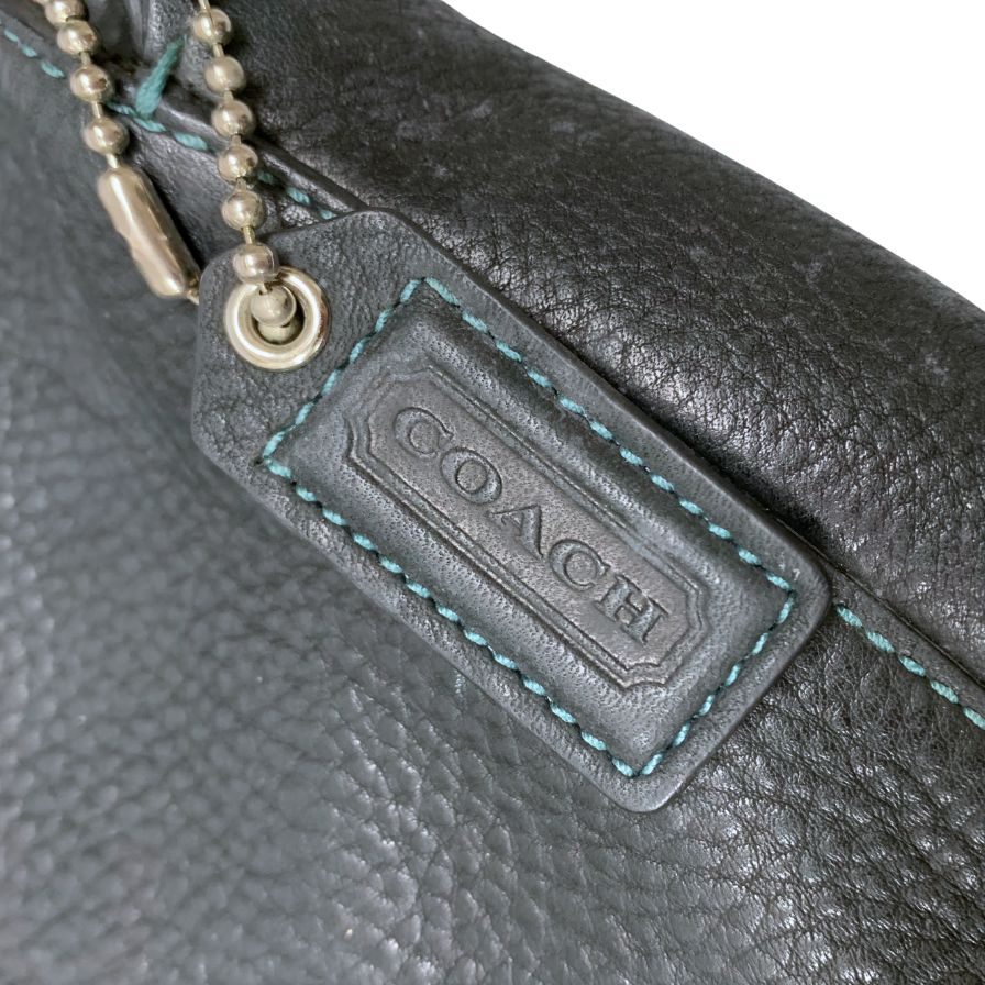 コーチ レザー ショルダーバッグ E05S 8A38 レディース ブラック COACH【AFE1】