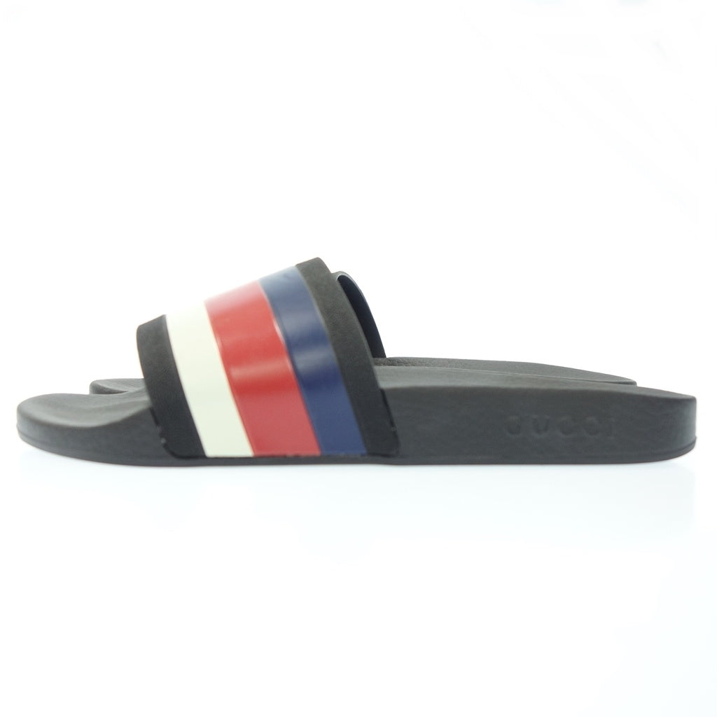 Good condition ◆ Gucci shower sandals tricolor men's black size 9 308234 GUCCI [AFC40] 