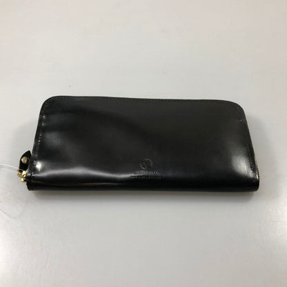グレンロイヤル 長財布 ラウンドジップ コードバン ブラック ゴールド金具 GLENROYAL【AFI1】