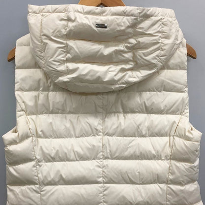 美品◆ヘルノ ロングダウンベスト DONNA ナイロン レディース ホワイト サイズ44 HERNO 【AFA15】