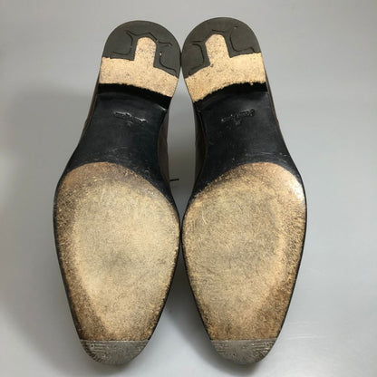 ジョンロブ フィリップ2 レザーシューズ ミュージアムカーフ ブラウン 6E JOHNLOBB ビジネスシューズ 約24.5cm【LA】【中古】