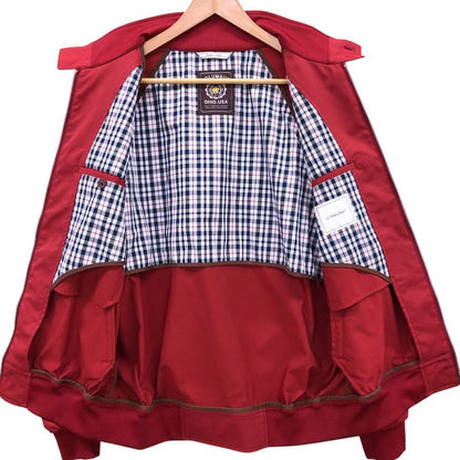 美品◆ゴールデンベア― ブルゾン スイングトップ ポリエステル レッド サイズL メンズ Golden Bear 【AFB35】