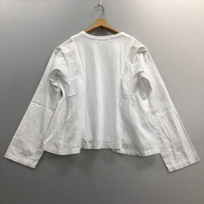 中古◆コムデギャルソン レディース 長袖異素材トップス RG-B011 AD2020 日本製 サイズXS ホワイト COMME des GARCONS 【AFB36】
