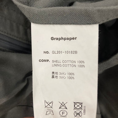 中古◆グラフペーパー トレンチコート グレー メンズ サイズ0 GL201ｰ10182B Graphpaper 【AFB42】