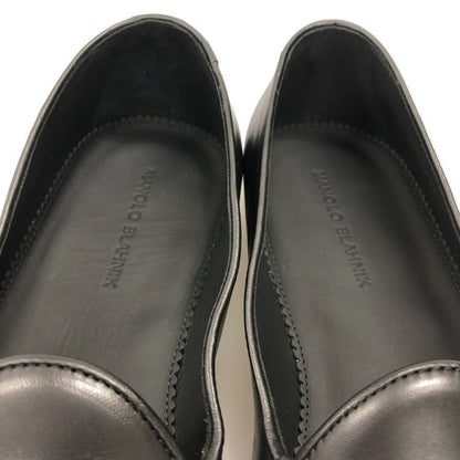 マノロブラニク タッセルローファー ブラック サイズ9 MANOLO BLAHNIK 約27.5cm【AFD5】