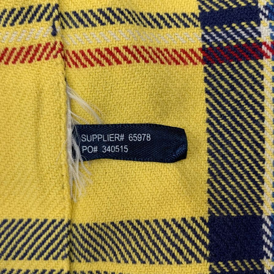 ポロ ラルフローレン チェックシャツ イエロー系 メンズ サイズM POLO RALPH LAUREN【LA】