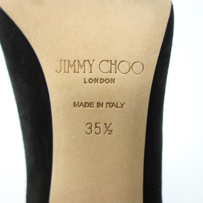 状况良好◆JIMMY CHOO 高跟鞋绒面革黑色 35.5 码女式 JIMMY CHOO [AFC31] 