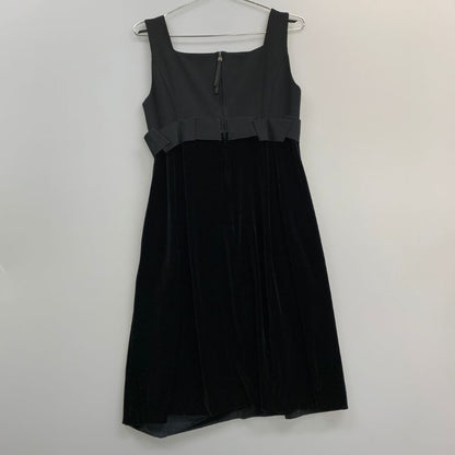 極美品◆フォクシーニューヨーク ノースリーブワンピース 24883 レディース ブラック サイズ40 FOXEY NEW YORK 【AFB45】