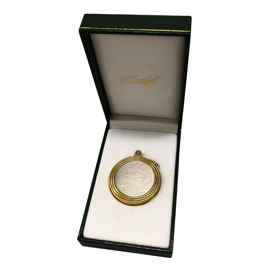 ダビドフ シガーカッター パンチカッター ラウンド ゴールド ユニセックス Davidoff【AFI18】【中古】