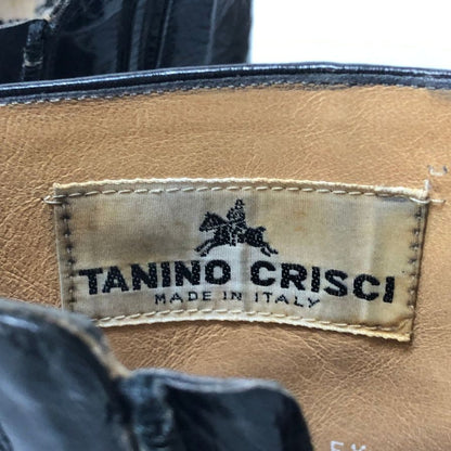 タニノクリスチー ショート ヒールブーツ  サイドジップ ブラック レディース サイズ 5ハーフ TANINO CRISCI 約24.5cm【AFC44-2】