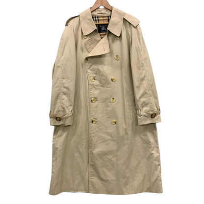中古■バーバリー バルカラーコート 旧タグ 90S イングランド製 ベージュ メンズ サイズ48 Burberry 【AFA3】