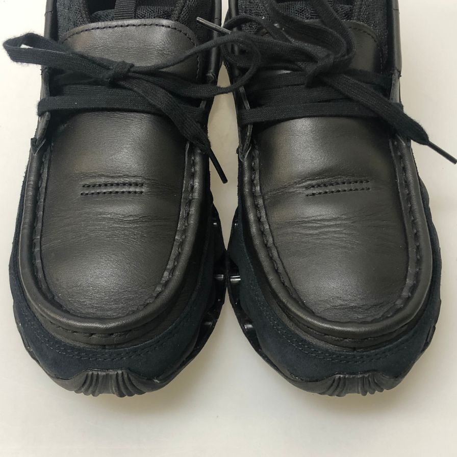 ミズノ ウェーブプロフェシー モック レザー Uチップ 厚底スニーカー メンズ サイズ26 ブラック MIZUNO WAVE PROPHECY MOC 約26.0cm【AFD15】