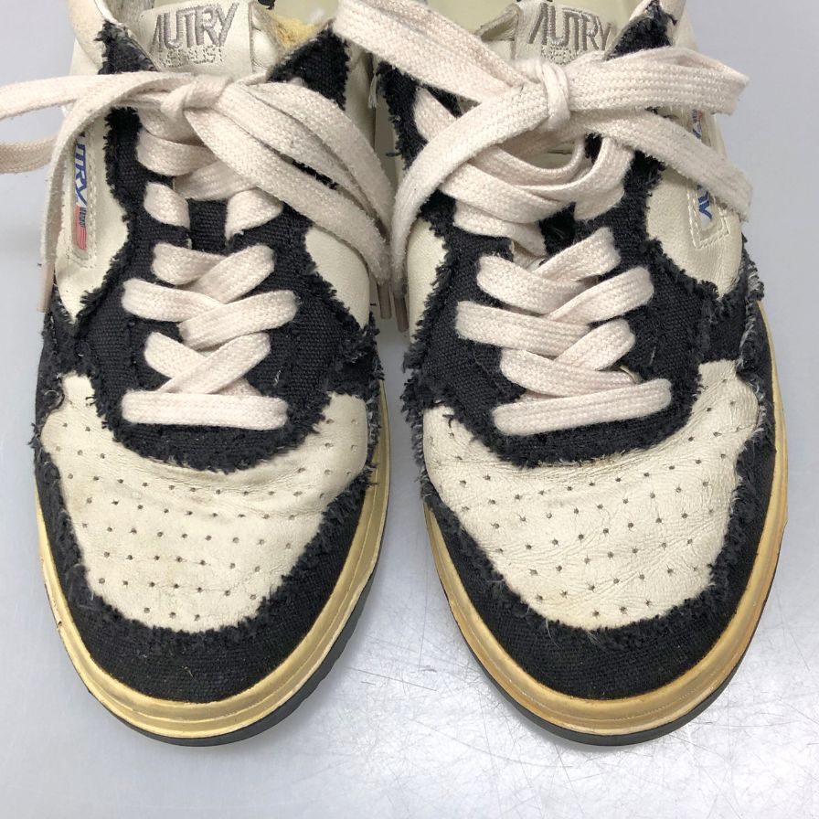 オートリー レザー ローカット スニーカー メンズ サイズ40 ホワイト系 AUTRY 約25.0cm【AFC36】