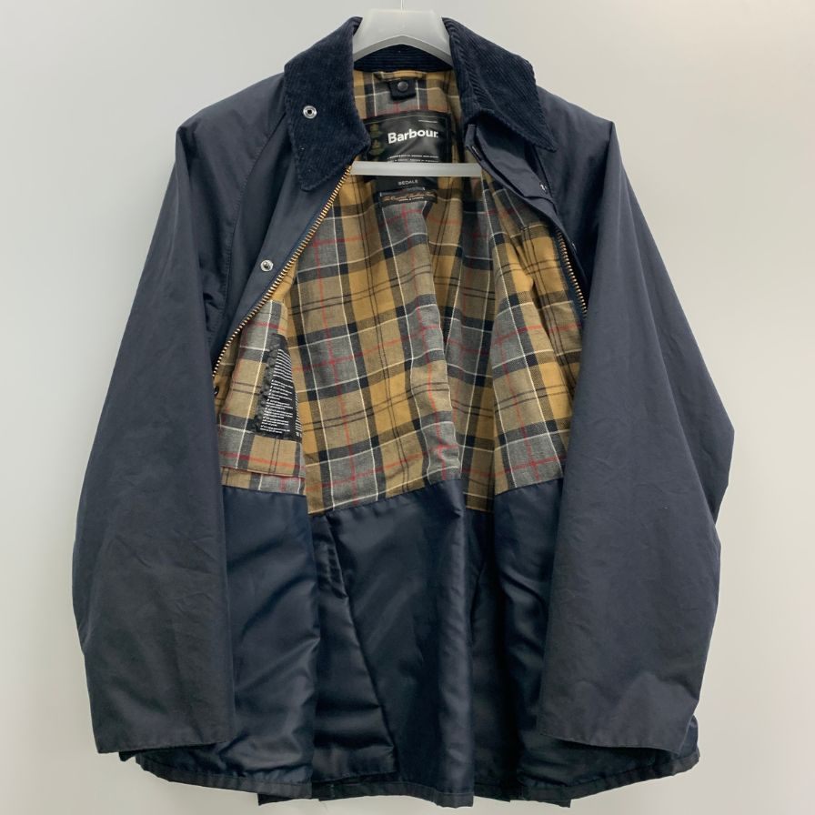 美品◆バブアー ジャケット ビデイル オイルド ネイビー メンズ サイズ38 Barbour BEDALE 【AFA20】