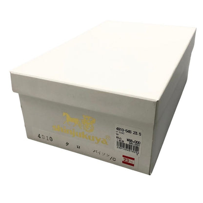 新宿屋 レザーサンダル レザー×パイソン 4910-545 ブラック 23.5cm レディース shinjukuya 約23.5cm【7-7】