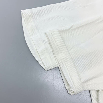 極美品◆ユナイテッドアローズ ゴルフ シャツ ホワイト モックネック メンズ サイズL UNITED ARROWS GOLF 【AFB45】