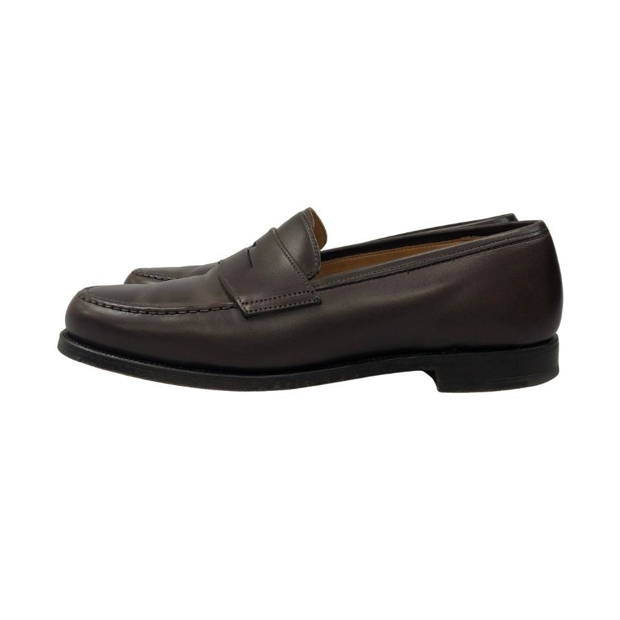 クロケット&ジョーンズ レザーシューズ タッセル ローファー キャベンディッシュ3 ブラウン サイズUK7E CROCKETT&JONES CAVENDISH3 ローファー 約25.5cm【LA】【中古】