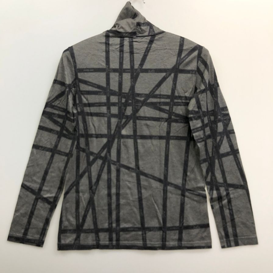 美品◆エルメス マルジェラ期 長袖Tシャツ ハイネック ボルデュック グレー レディース サイズL HERMES 【AFB41】